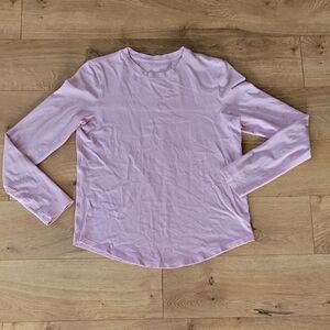 Lululemon light Pink Long Sleeve Crewneck Top